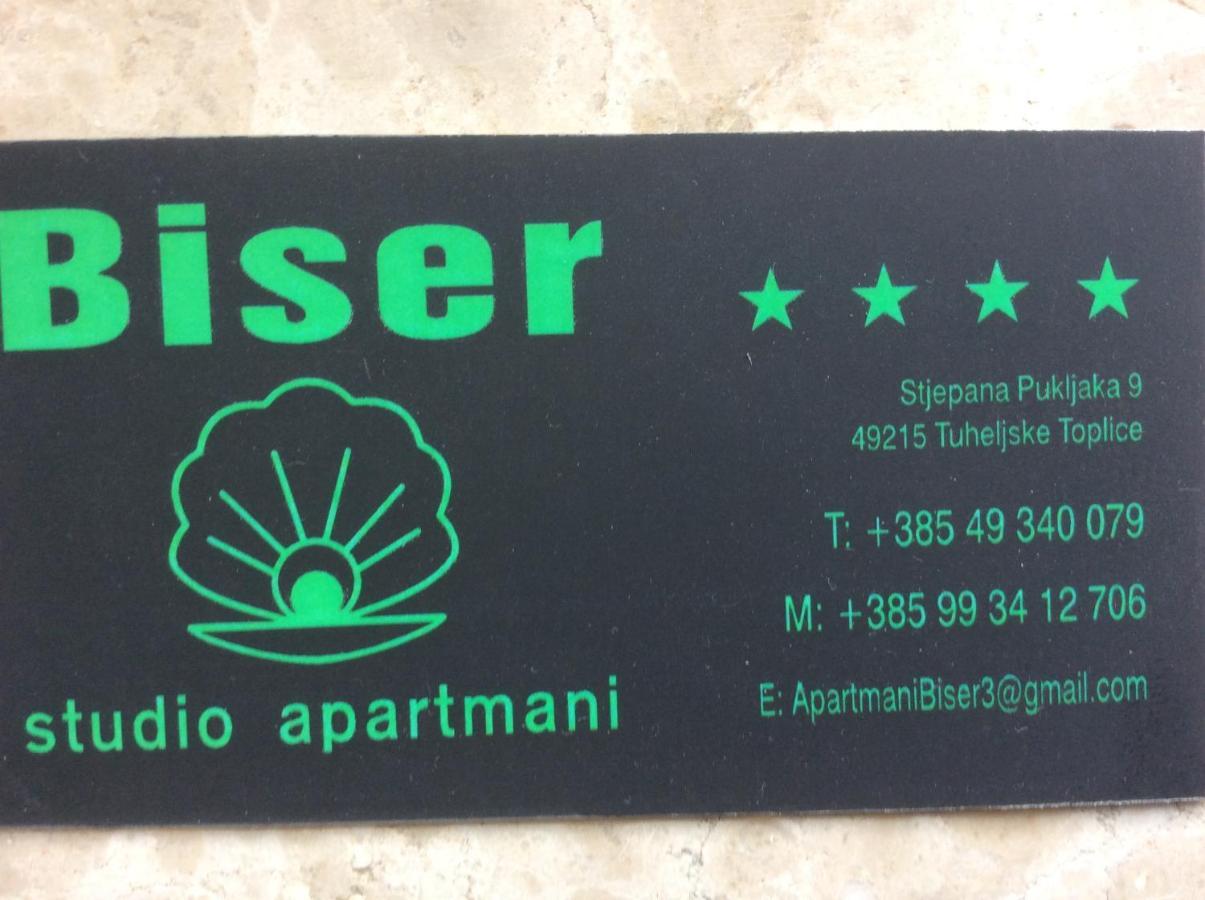 Studio Apartmani Biser 1, 2, 3 Deluxe Tuheljske Toplice Exterior photo